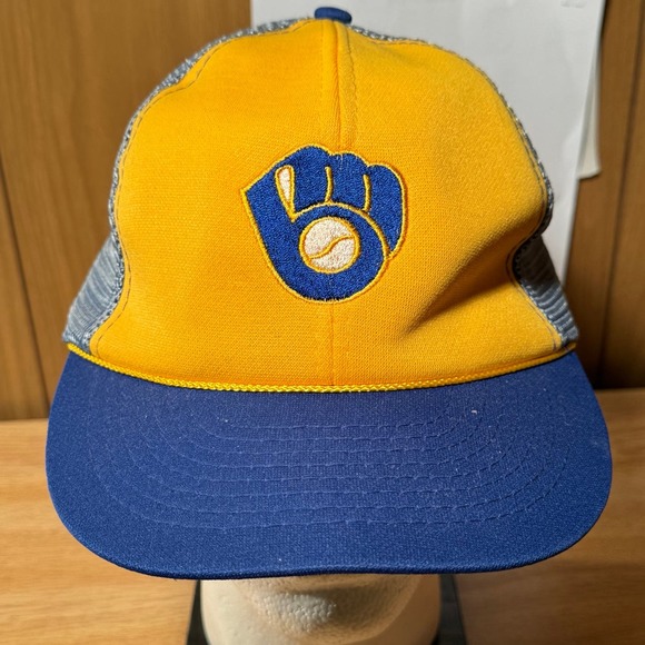 Vintage Milwaukee Brewers Baseball MLB 1985 McDonald’s Snapback Trucker Hat USA‎ - Picture 1 of 7